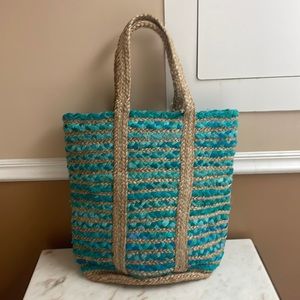 Beach bag tote  jute